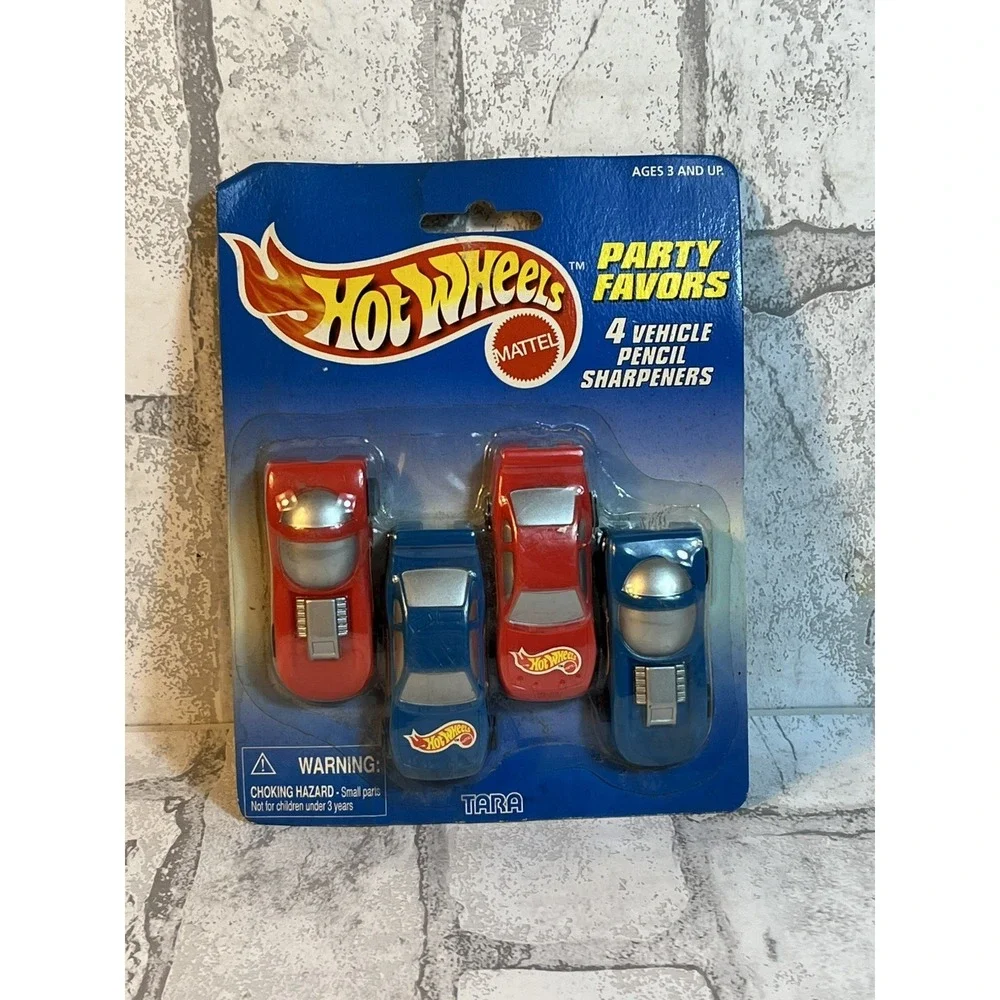 Vintage 90s Hot Wheels Party Favors: Stickers, Pencils, Erasers, Sharpeners, Etc